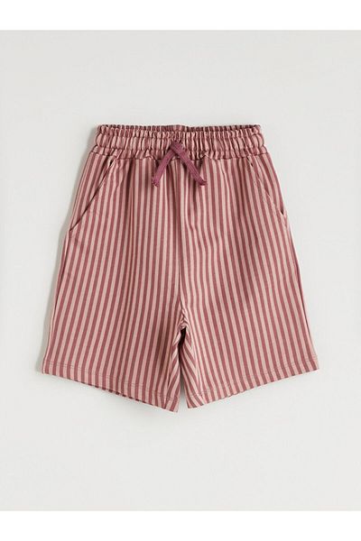 LC Waikiki Elastic Waist Striped Boy's Shorts