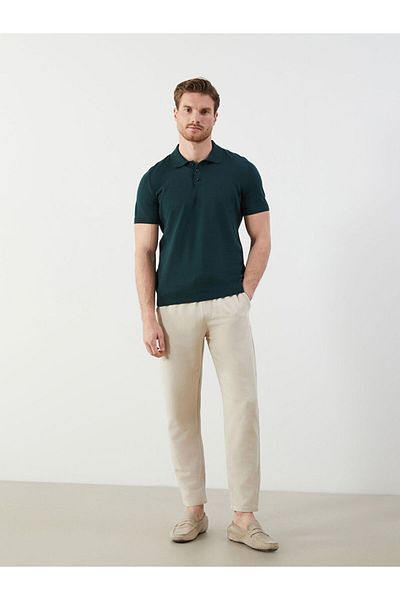 LC Waikiki Polo Neck Short Sleeve Men's Knitwear Sweater