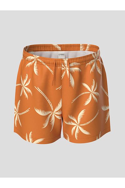 LC Waikiki Orange Elastic Waist Boy's Swim Shorts