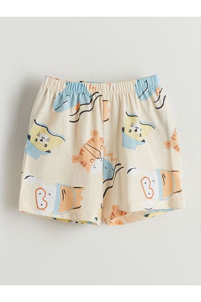 LC Waikiki Elastic Waist Printed Baby Boy Shorts