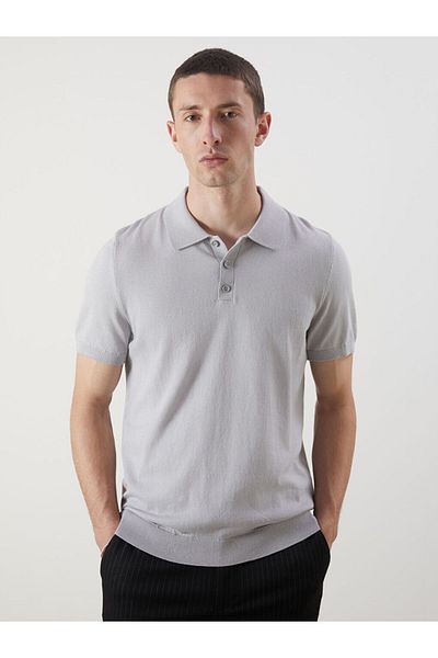 LC Waikiki Polo Neck Short Sleeve Men's Knitwear Sweater