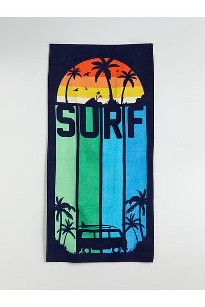 LC Waikiki Mixed Printed Boy's Cotton Beach Towel