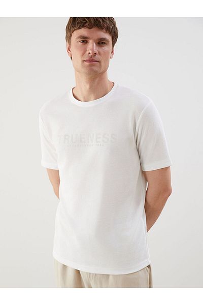 LC Waikiki New Season Crew Neck Printed Combed Cotton Men's T-Shirt - S5J094Z8
