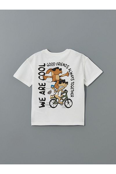 LC Waikiki Crew Neck Printed Boy's T-Shirt