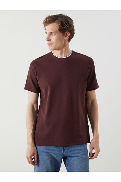 LC Waikiki Blue Crew Neck Plain Men's T-Shirt