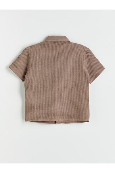 LC Waikiki Basic Pocket Detailed Boy's Shirt