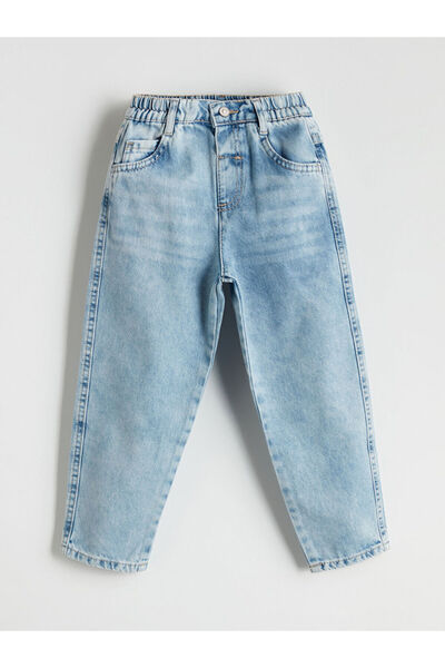 LC Waikiki Indigo Elastic Waist Basic Boy's Jean Pants