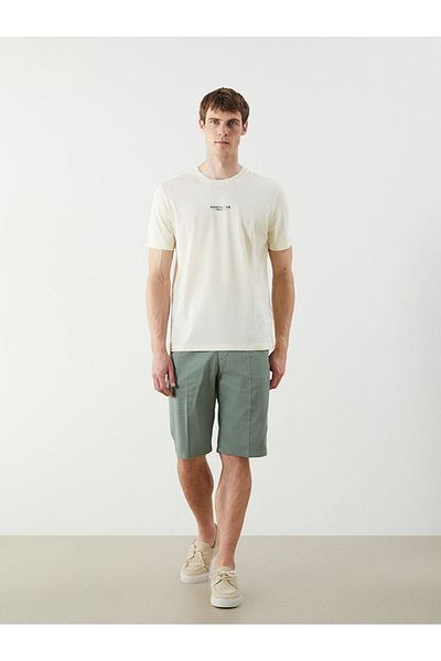 LC Waikiki New Season Crew Neck Printed Combed Cotton Ανδρικό Tisort - S5Q973Z8