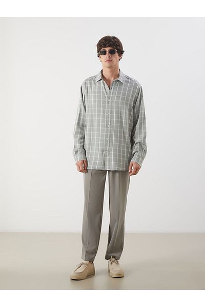 LC Waikiki Comfortable Fit Long Sleeve Plaid Men's Shirt
