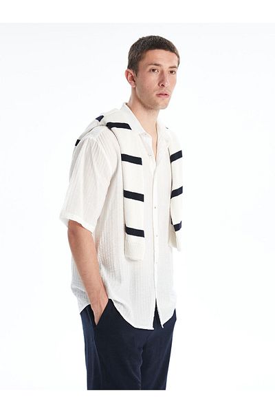 LC Waikiki New Season Regular Fit Short Sleeve Men's Shirt - S5Ha98Z8