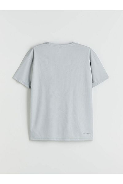 LC Waikiki Black Boys' T-Shirt with Bicycle Reflector Detail