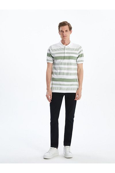 LC Waikiki Νέα σεζόν Polo Collar Color Block Ανδρικό Tisort - S5KL86Z8
