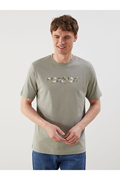 LC Waikiki RMZ GİYİM FARKIYA تي شيرت رجالي من القطن الممشط بأكمام قصيرة وياقة...