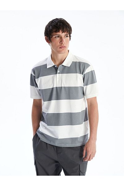 LC Waikiki Polo Neck Striped Men's T-Shirt
