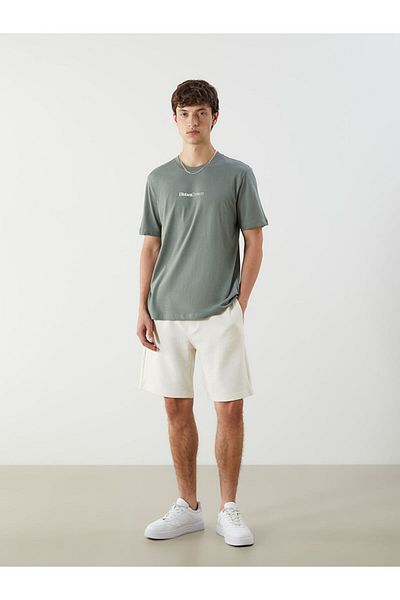 LC Waikiki Crew Neck Printed Combed Cotton Men's T-Shirt