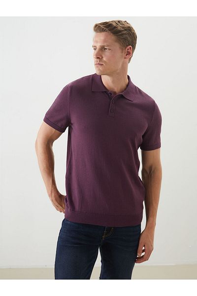 LC Waikiki Polo Neck Short Sleeve Men's Knitwear Sweater