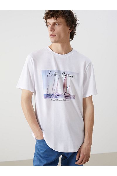 LC Waikiki Tricou pentru bărbați cu imprimeu Crew Neck New Season - S5I519Z8
