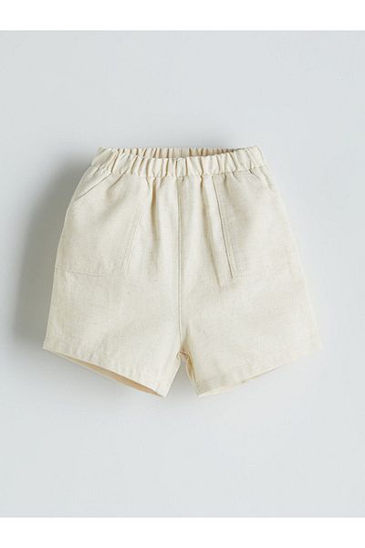 LC Waikiki Basic Baby Boy Shorts with Elastic Waist