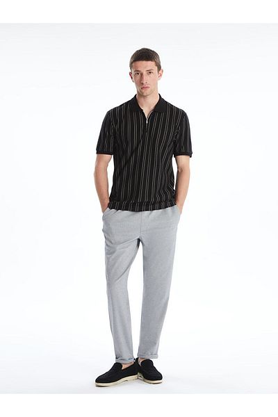 LC Waikiki Νέας σεζόν Polo Collar Striped Ανδρικό Tisort - S5FV03Z8