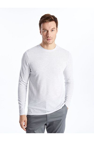 LC Waikiki Crew Neck Long Sleeve Men's T-Shirt