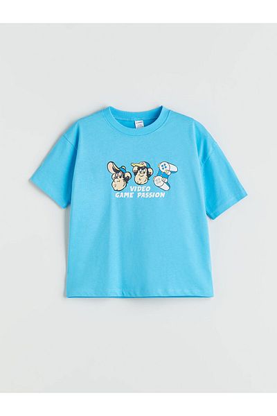 LC Waikiki Nostalgic Monkey Printed Boy's T-Shirt