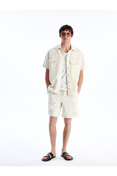 LC Waikiki Comfortable Fit Short Sleeve Men's Jean Shirt