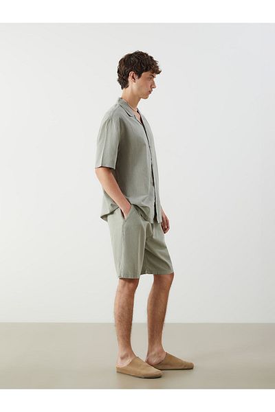LC Waikiki Ανδρικό σορτς New Season Comfortable Fit Λινό Μικτό - S5IP44Z8