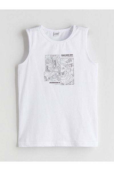 LC Waikiki Crew Neck Boy's Undershirt and Swim Shorts