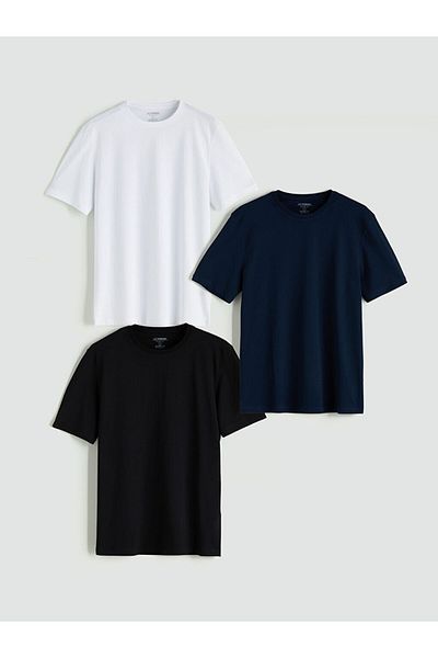 LC Waikiki Crew Neck Short Sleeve Men's T-Shirt 3 Pack