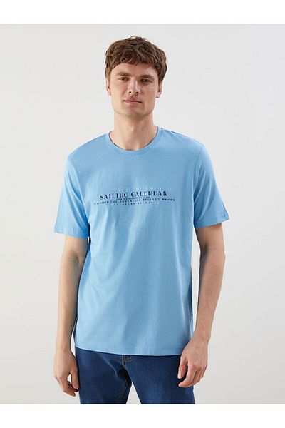 LC Waikiki Crew Neck Short Sleeve Printed Combed Cotton Men's T-Shirt