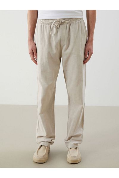 LC Waikiki Xside Beige Comfortable Fit Gabardine Men's Trousers