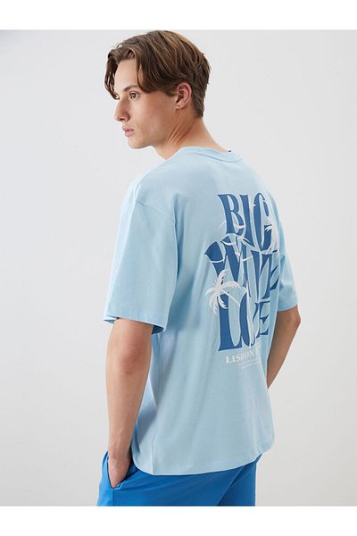 LC Waikiki New Season Crew Neck Printed Combed Cotton Men's T-Shirt - S5Qn84Z8