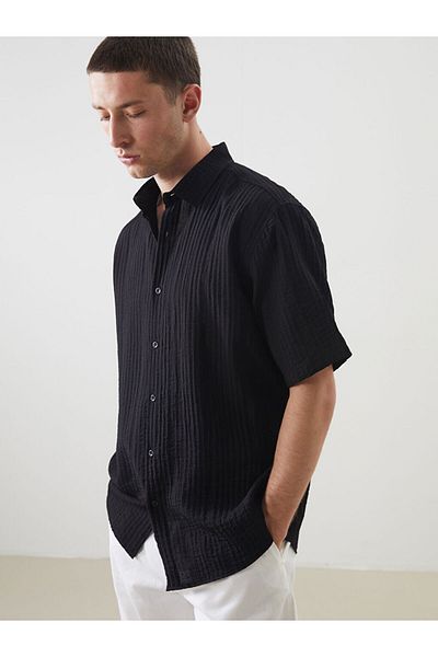 LC Waikiki Ανδρικό πουκάμισο με κοντό μανίκι New Season Regular Fit - S5HA98Z8