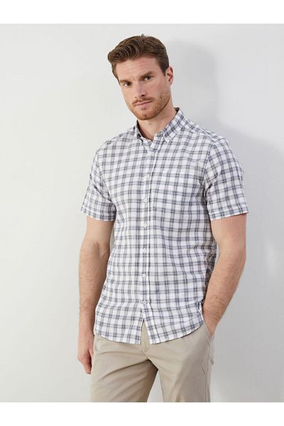 LC Waikiki Νέα σεζόν Regular Fit Κοντομάνικο Ανδρικό Πουκάμισο - S5KS74Z8