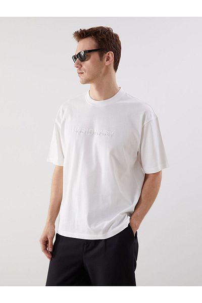 LC Waikiki Crew Neck Printed Combed Cotton Men's T-Shirt