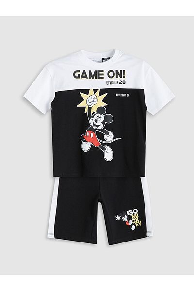 LC Waikiki Lcw Boy's T-Shirt and Shorts 2 Pack Fast Fashion