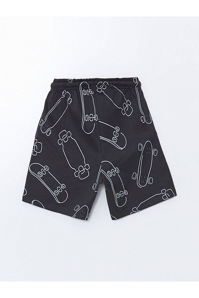LC Waikiki Printed Boys' Shorts with Elastic Waist