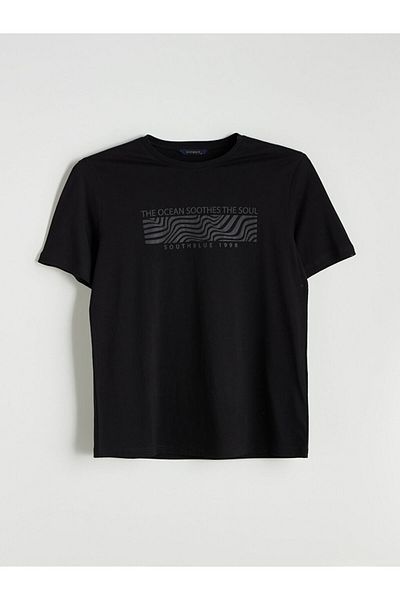 LC Waikiki Crew Neck Printed Combed Cotton Men's T-Shirt