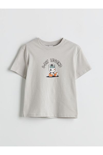 LC Waikiki Crew Neck Printed Boy's T-Shirt