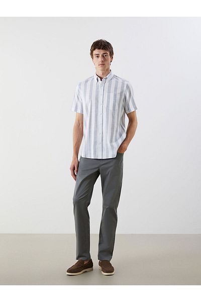 LC Waikiki Regular Fit Dobby Men's Shirt with Pockets