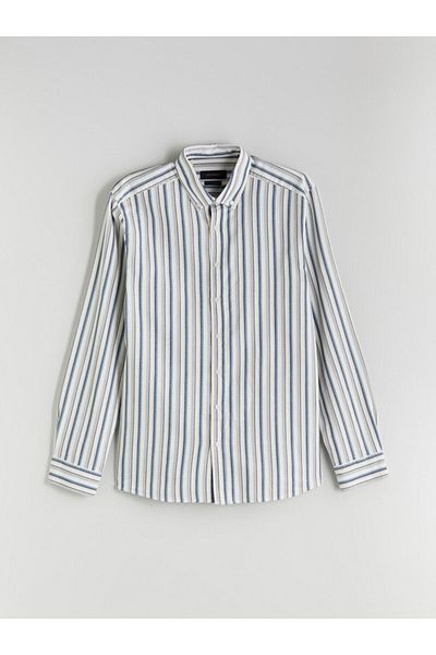 LC Waikiki Regular Fit Long Sleeve Striped Men's Shirt