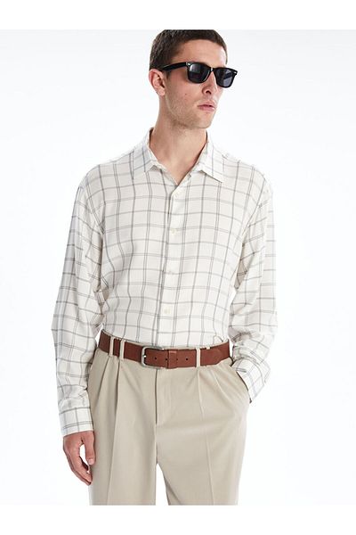 LC Waikiki Comfortable Fit Long Sleeve Plaid Men's Shirt