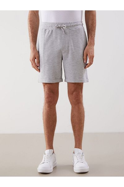 LC Waikiki Gray Melange Standard Fit Men's Shorts