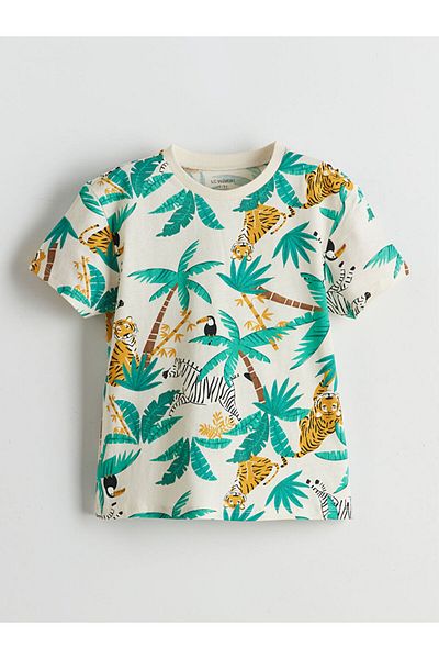 LC Waikiki Crew Neck Printed Boy's T-Shirt