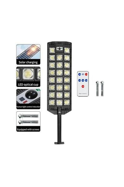 OEM Lampa Solară Stradală 1000W cu 590 LED, Panou Integrat, Senzor Mișcare, 3 Moduri, Telecomandă, IP65