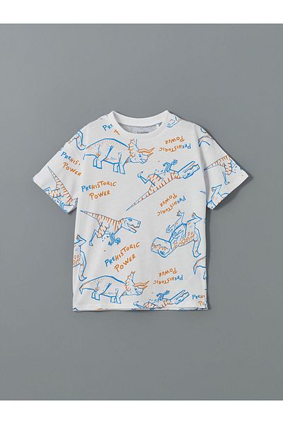LC Waikiki Crew Neck Printed Boy's T-Shirt