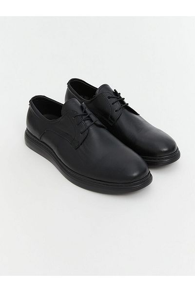 LC Waikiki Koor Black Lace-Up Leather Look Men's Classic Shoes