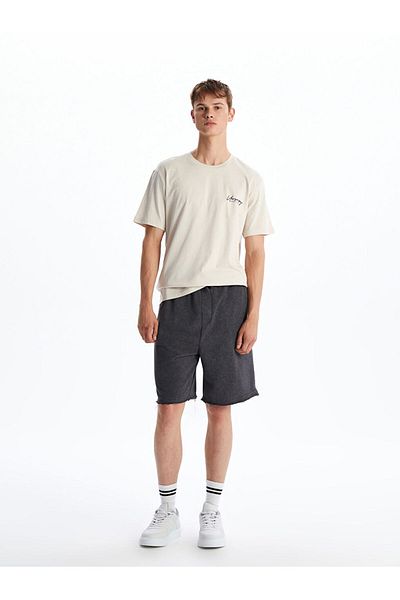 LC Waikiki Crew Neck Printed Combed Cotton Men's T-Shirt