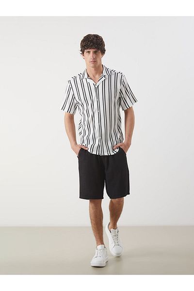 LC Waikiki Ανδρικό σορτς νέας σεζόν Standard Fit Linen Look - S5IS34Z8