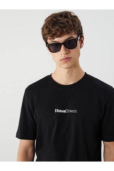 LC Waikiki Crew Neck Printed Combed Cotton Men's T-Shirt